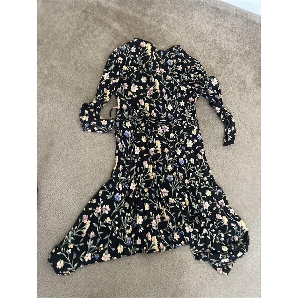 Vintage 90s Fredericks of Hollywood Maxi Dress 13/14 Floral Cottage/Grannycore - Picture 8 of 9